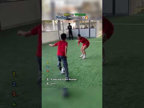 Top Men vs Women Football Moments ⚽🔥