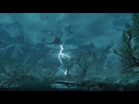 Level 300 Conjuration Mage vs Lightning Dragon - Skyrim (PS5)