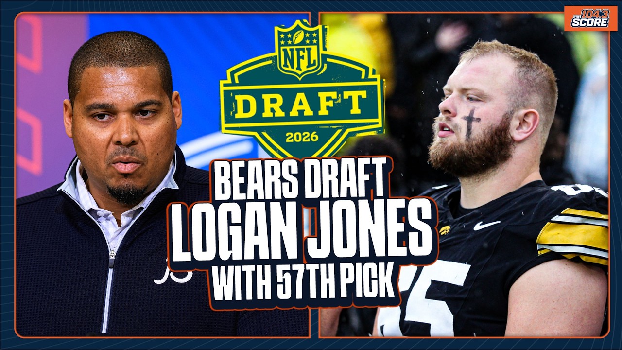 REACTION: Bears select Iowa center Logan Jones in the 2nd round of the 2026 NFL Draft
