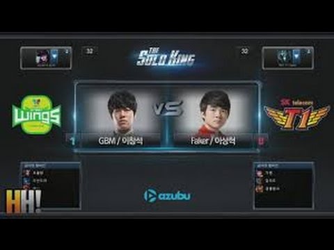 SKT T1 Faker vs Jin Air GBM - The Solo King Korean 1v1 Tournament