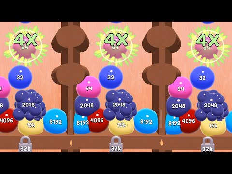 Jelly 2048 | highest score jelly ball drop on same number Blob Merge 3d in jelly 2048 merge ball#12