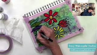 Sunday in the Studio....Bold Watercolor Wildflower Challenge starts tomorrow!