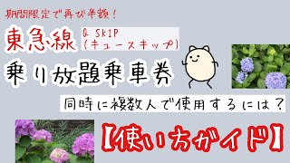 【再び半額！】Q SKIP（キュースキップ）で東急線一日乗車券 使い方ガイド