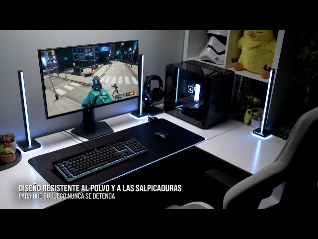 Corsair K55 RGB PRO Clavier de jeu rétroéclairé Noir video