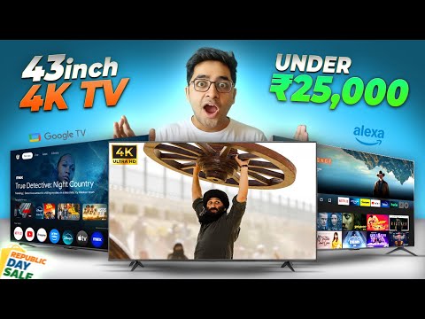 Top 5 Best 43 inch 4k TV Under 25000 During Republic Day Sale 2026