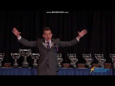 NSDA 2018 Storytelling National Champion Garrett Williams: "A Wish for Wings That Work"