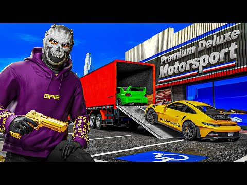 Using An Secret Truck To Rob Dealership In GTA 5 RP