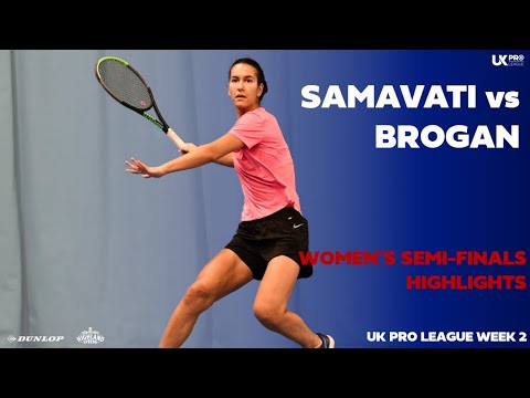 Samavati beats Brogan in straight sets | UKPL WK2 | Semi-final