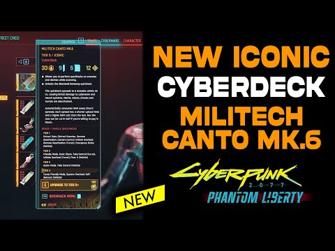 Militech Canto Mk.6 NEW ICONIC CYBERWARE Ultimate Guide: How to Get & Review | Cyberpunk 2077