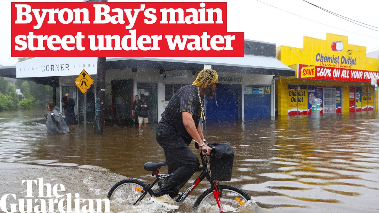 NSW floods: Byron Bay’s main street under water amid ‘unprecedented’ flash flooding