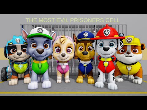 PAW PATROL in BARRY'S PRISON RUN! New Scary Obby (#Roblox)