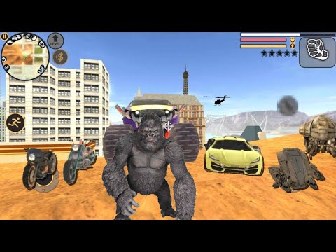 Rope Hero Vice Town Amazing Flying  King Kong Escape Battle - New Gun Unlocked Android Gameplay