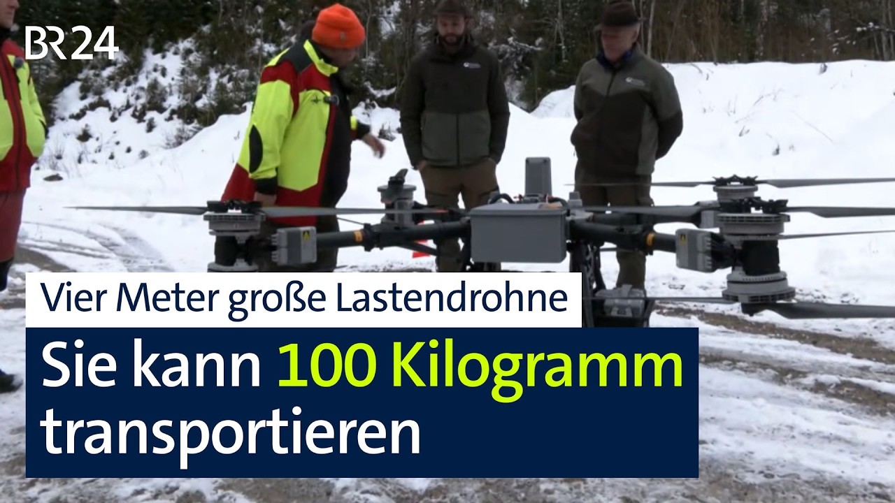 Könnten Lastendrohnen Hubschrauber ersetzen? | Abendschau | BR24