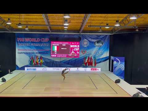 Aerobic Gymnastik WORLD CUP COMPETITION In Cantanhede Portugal.2023 IW ITA SRN REXHEPI Lucrezia
