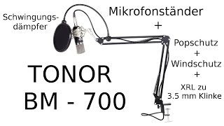 Video thumbnail for TONOR BM-700 Mikrofon-Kit by PeachTube