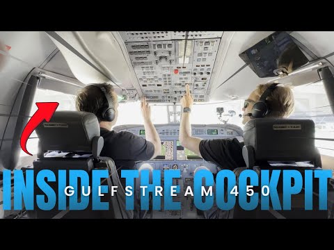 Flying an Empty Gulfstream G450 | Checklists, ATC Audio, Takeoff, Landing, Full Flight