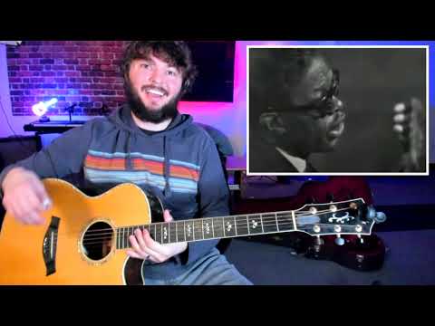 Learn Lightning Hopkins with a Guitar Teacher- Tabs on screen Guitar Lesson