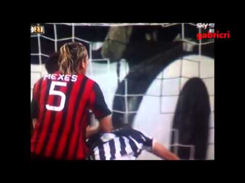 Mexes punch on Chiellini  Juventus 3-2 Milan