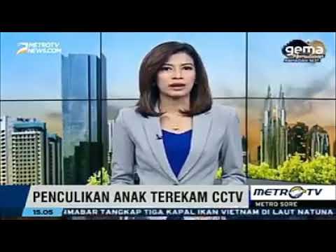 Seorang anak di culik yang terekam CCTV