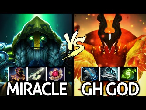 MIRACLE Earth Spirit VS GH MIND CONTROL Funny Game Dota 2