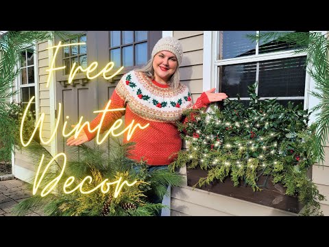 , title : 'Create Holiday Containers Planters & Window Boxes Using FREE Greens! Make Winter & Christmas Pots'