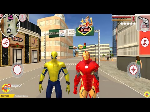 Süper Kahraman Demir Adam Oyunu - EPIC Iron Rope Hero Las Vegas City #42 - Android Gameplay