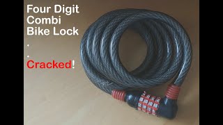 Four Digit Combination Bike Lock Cracked | Decoding a Combination Lock