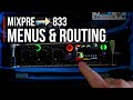 MixPre 833 Tutorial Menu Channels Settings Routing Explained