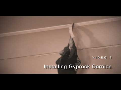 How to measure, cut and install Gyprock Cornice - DIY Video Series - Video 3