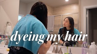 dyeing my hair, maintenance day vlog