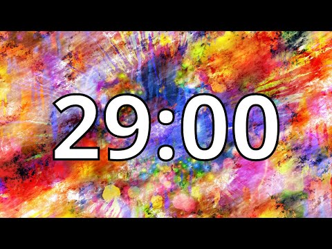 29 Minute Timer with Music | Abstract Timer
