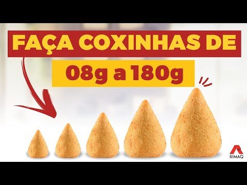 Máquina de Fazer Salgados Rimaq| Como fazer Coxinhas de 08g a 180g #maquinadefazersalgados