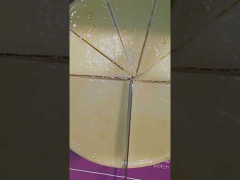 تقطيع تارت التشيز كيك 10 قطع متساويين 👌 للفيديو كامل بالطريقة اضغط هنا 👇👇