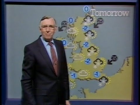 Weather Forecast with Jack Scott Wednesday 23rd December 1981 BBC1