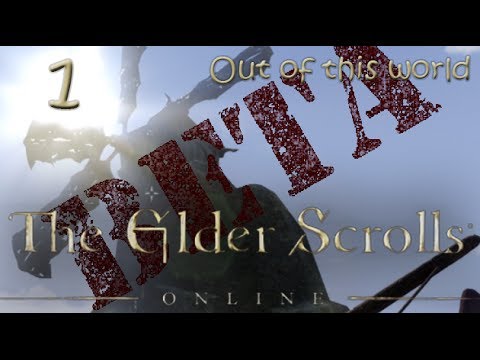 Elder Scrolls Online Beta Gameplay - Part 1 - Out of this world! - Bugs, Glitches and Funnies!