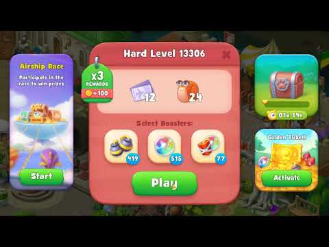 Gardenscapes level 13306 Gameplay #Bubunka