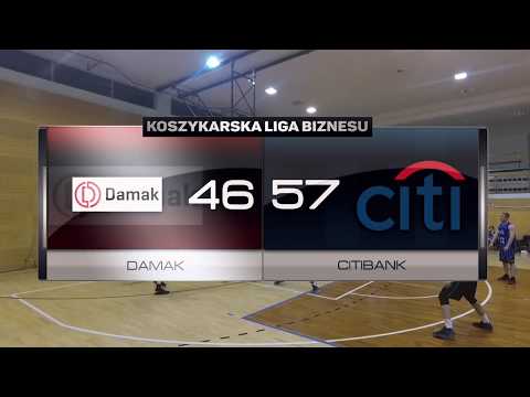 Damak vs Citibank - X kolejka - I Liga Warszawa - Koszykarska Liga Biznesu