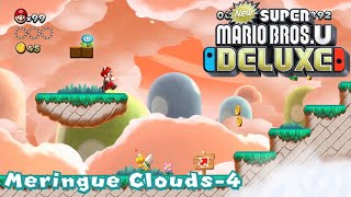 Meringue Clouds-4 (Bouncy Cloud Boomerangs) - All Star Coins 100% Walkthrough - NSMBUD