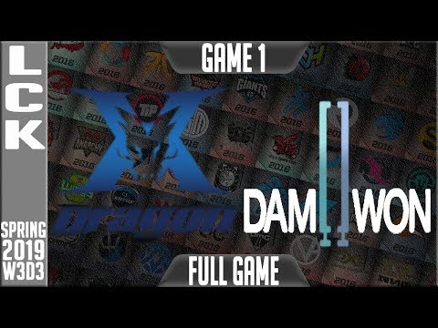 KZ vs DWG Highlights Game 1 | LCK Spring 2019 Week 3 Day 3 | King Zone DragonX vs Damwon Gaming G1