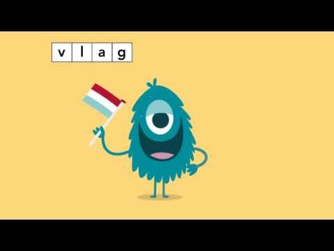 Language active Spelling animation words with f and v