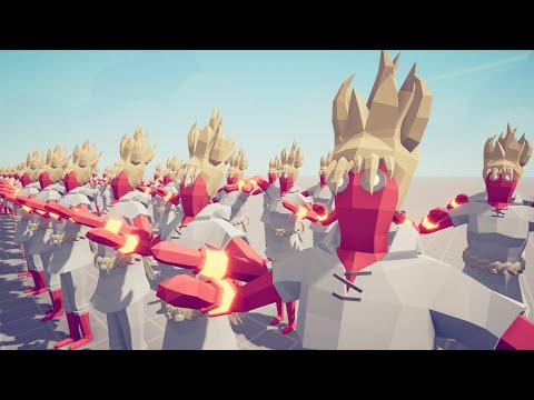 50x SUPER PEASANT vs 10x EVERY MODDED UNITS SLOWED Totally Accurate Battle Simulator TABS