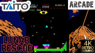 Lunar Rescue Arcade ( Taito 1979 ) 4k Gameplay