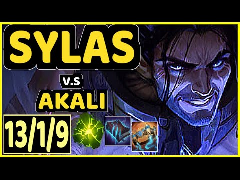 EVROT (SYLAS) vs AKALI - 13/1/9 KDA MID CHALLENGER GAMEPLAY - BR