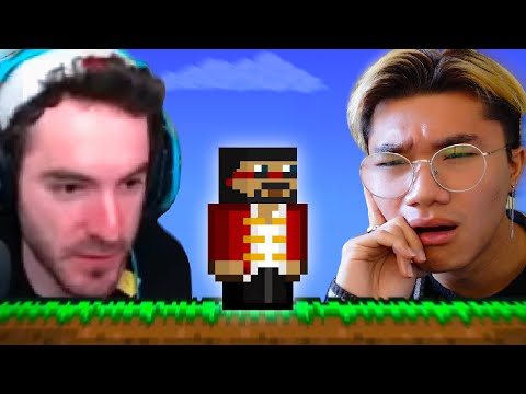 Reacting to a Minecraft Pro playing Terraria