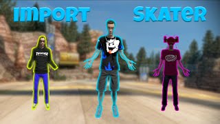How to import skaters in skate 3 (More detail on how to fix some issues)