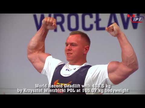World Records Deadlift (388, 408.5, 420 kg) by Krzysztof Wierzbicki POL at The World Games 2017