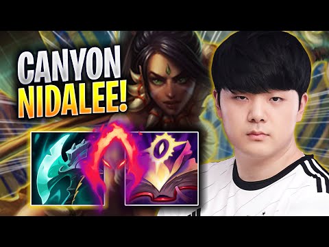 CANYON PERFECT GAME WITH NIDALEE! - DK Canyon Plays Nidalee JUNGLE vs Kindred! | Season 2023