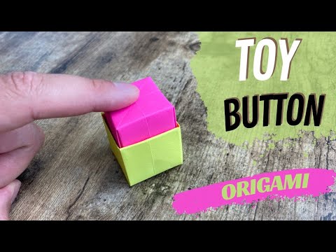 PAPER BUTTON TOY ORIGAMI POPIT TUTORIAL | HOW TO MAKE TOY BUTTON ORIGAMI | DIY ORIGAMI PAPER TOY