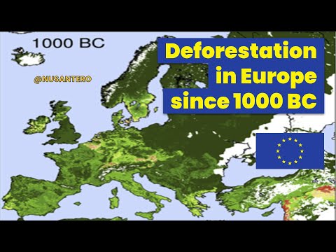 Deforestation in Europe since 1000 BC