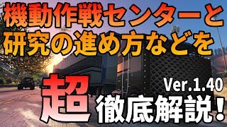 【GTA Online】Ver.1.40研究の進め方と機動作戦センターについて徹底解説！【解説】